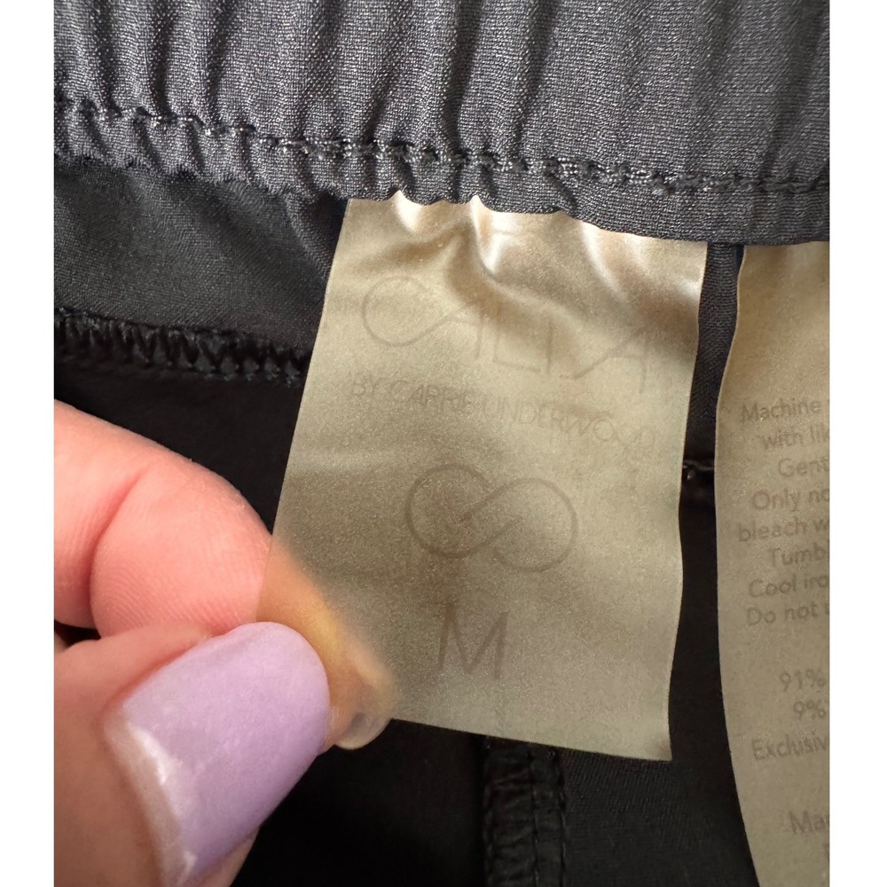 CALIA by Carrie Underwood Womens Jogger Pants Elastic Waist Stretch Black Medium - Picture 5 of 10